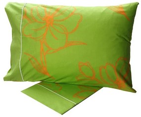 Σετ Σεντόνια Cotton Feelings εμπριμέ 537 Green Μονό (160x260)
