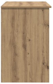 vidaXL Γραφείο με Αποθήκευση Δρυς 90x49.5x75 εκ. Επεξεργασμένο ξύλο
