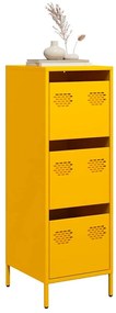 vidaXL Ντουλάπι Μουσταρδί 39x35x103,5 εκ. από Ατσάλι