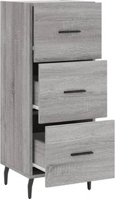 vidaXL Ντουλάπι Γκρι Sonoma 34,5x34x90 εκ. από Επεξεργασμένο Ξύλο