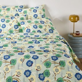 Παπλωματοθήκη από περκάλι βαμβάκι με φλοράλ σχέδιο, MOWAN