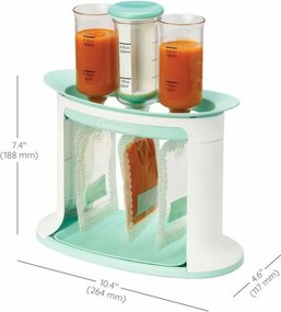 Δοχείο συντήρησης τροφίμων Infantino Λευκό Πλαστική ύλη