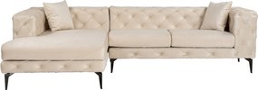Corner Sofa Como Eco Left - Beige, Black Beige
Black