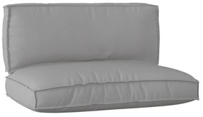 vidaXL Σετ Μαξιλαριών Πάγου 2 pcs Γκρι 120 x 80 x 12 cm Ύφασμα Oxford