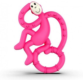 Μασητικό Οδοντοφυΐας Mini Monkey Teether 10cm Pink Matchstick Monkey Σιλικόνη