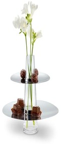 Ορντεβιέρα Διώροφη Με Βάζο Fontaine 129012 Η25cm Inox Philippi Stainless Steel