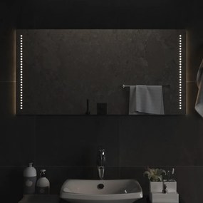 vidaXL Καθρέφτης Μπάνιου με LED 50x100 εκ.