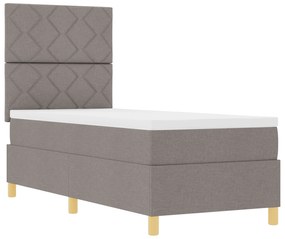 vidaXL Κρεβάτι Box Spring με Στρώμα Ταμπά 80x200 εκ. Ύφασμα