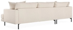 Γωνιακός Καναπές Seattle T103, Beige, 294x200x91cm, 133 kg, Πόδια: Μέταλλο | Epipla1.gr