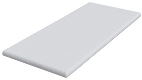 vidaXL Στρώματα Λευκό 90 x 200 cm 100% ύφασμα πολυεστέρα με τζακάρ