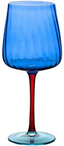 Ποτήρι Κρασιού Κολωνάτο 280TMA1997 9x9x23cm 600ml Blue Hermia Glass