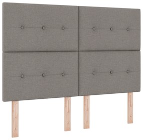 vidaXL Κρεβάτι με Στρώμα Ταπεί 140x190 εκ Ύφασμα