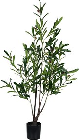 Διακοσμητικό φυτό Olive tree σε γλάστρα Inart πράσινο pp Υ120εκ