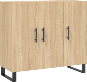 vidaXL Ντουλάπι Sonoma δρυς 90x34x80 εκ. Επεξεργασμένο Ξύλο