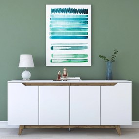 Μπουφές Λευκό / Καρυδιά GD 180x45x78,6