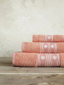 Nima Home Σετ Πετσέτες Μπάνιου 3τμχ 100% Βαμβακερές 450gsm - Vogue Κοραλλί