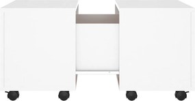 vidaXL Τραπεζάκι Σαλονιού Λευκό 60x60x38 εκ. από Επεξ. Ξύλο