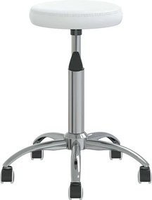 vidaXL Καρέκλα Τραπεζαρίας Λευκή από Συνθετικό Δέρμα