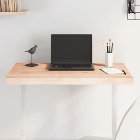 vidaXL Επιφάνεια Τραπεζιού 80x40x(2-4) εκ. Ακατέργ. Μασίφ Ξύλο Δρυός