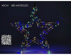 Αστέρι Τριπλό 485 Πολύχρωμα Micro LED RGB Φ45cm