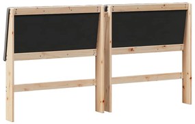 vidaXL Ταπετσαρισμένο κεφαλάρι Taupe 180 cm Στερεά ξυλεία πεύκου