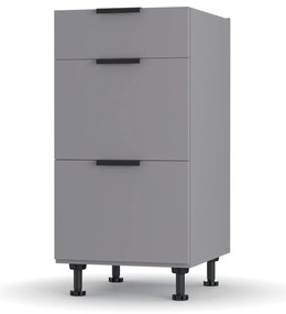 Craft Κάτω Ντουλάπι Συρταριέρα Γραφίτης 40x48x82cm