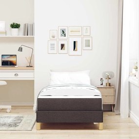 vidaXL Κρεβάτι με ελατήρια Καφέ 100 x 200 cm