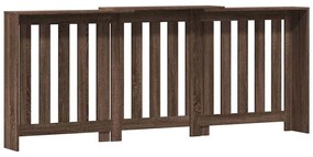 vidaXL Κάλυμμα Καλοριφέρ Καφέ Δρυς 205x21,5x83,5εκ. Επεξεργασμένο Ξύλο