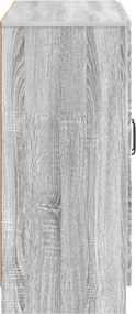 vidaXL Πλαϊνό γραφείο Γκρι Sonoma 89 x 34,5 x 77 εκ.