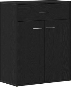 vidaXL Πλαϊνό γραφείο Μαύρη Οξυά 60 x 30 x 75 cm Επεξεργασμένο ξύλο