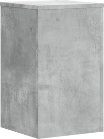 vidaXL Βάσεις Φυτών 2 τεμ. Γκρι Σκυρ. 30x30x50 εκ. Επεξεργασμένο Ξύλο