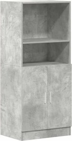 vidaXL Ντουλάπι κουζίνας σκυρόδεμα γκρι 57x41,5x131,5 cm