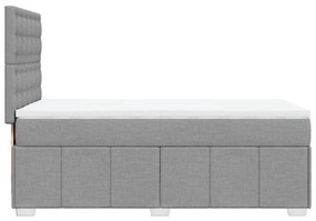 ΚΡΕΒΑΤΙ BOXSPRING ΜΕ ΣΤΡΩΜΑ ΑΝΟΙΧΤΟ ΓΚΡΙ 90X200 ΕΚ. ΥΦΑΣΜΑΤΙΝΟ 3291565