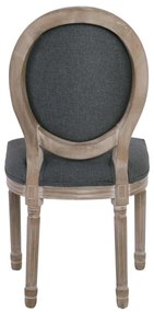 Καρέκλα JAMESON Decape/Ύφασμα Γκρι 49x55x95cm (Σετ 2 ΤΕΜ)