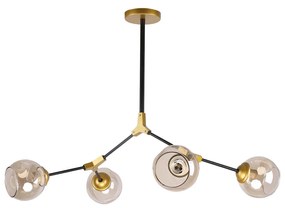 Φωτιστικό Οροφής Πολύφωτο Homelighting Conelly 77-8105 Brass