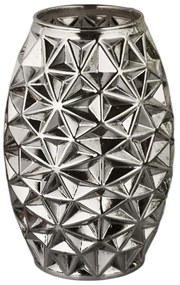 Βάζο Sedef 329SBL1106 10x26x10cm Fume Aberto Design Γυαλί