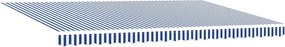 vidaXL Σκελετός Τέντας Μπλε και άσπρο 500 x 300 εκ