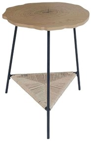 Τραπεζάκι Σαλονιού Tree 04-0964 46x46x52cm Natural-Black