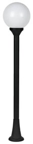 PLASTIC FLOOR GARDEN BLACK LUMINAIRE 100CM Φ200 E27 IP44 ACA PLGM5B