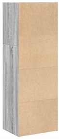 vidaXL Βιβλιοθήκη Γκρι Sonoma 40x30x114 εκ. από Επεξεργασμένο Ξύλο