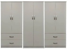 Ντουλάπα εξάφυλλη Lego λευκή 240x42x180εκ 240x42x180 εκ.