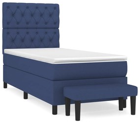 ΚΡΕΒΑΤΙ BOXSPRING ΜΕ ΣΤΡΩΜΑ ΜΠΛΕ 80X200 ΕΚ. ΥΦΑΣΜΑΤΙΝΟ 3136795