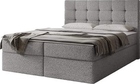 Επενδυμένο Κρεβάτι Luanda-Γκρι Σκούρο-180x200