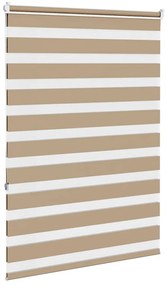 Ζέβρα τυφλή 105x150 cm Πλάτος υφάσματος 100,9 εκ. Πολυεστέρας - Καφέ