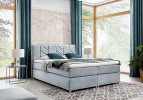 Επενδυμένο κρεβάτι Jodla-Gkri Anoixto-160 x 200