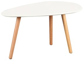 Τραπέζι Σαλονιού TAMY Φυσικό/Λευκό Ξύλο/MDF 75x43x40cm