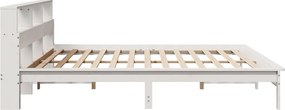 vidaXL Σκελετός Κρεβ. Χωρίς Στρώμα Λευκό 180x200 εκ Μασίφ Πεύκο