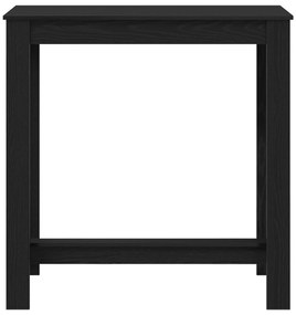 vidaXL τραπέζι μπαρ  Μαύρο Δρυ 102x50x103,5 εκ σε Τεχνητό Ξύλο
