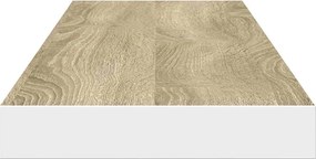 vidaXL Ράφι Τοίχου Δρυς/Λευκό 120x23,5x3,8 εκ. MDF