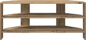 vidaXL ΓωνιακήΒάσηΤηλεόρασης 102x40,5x45εκ Artisan Oak